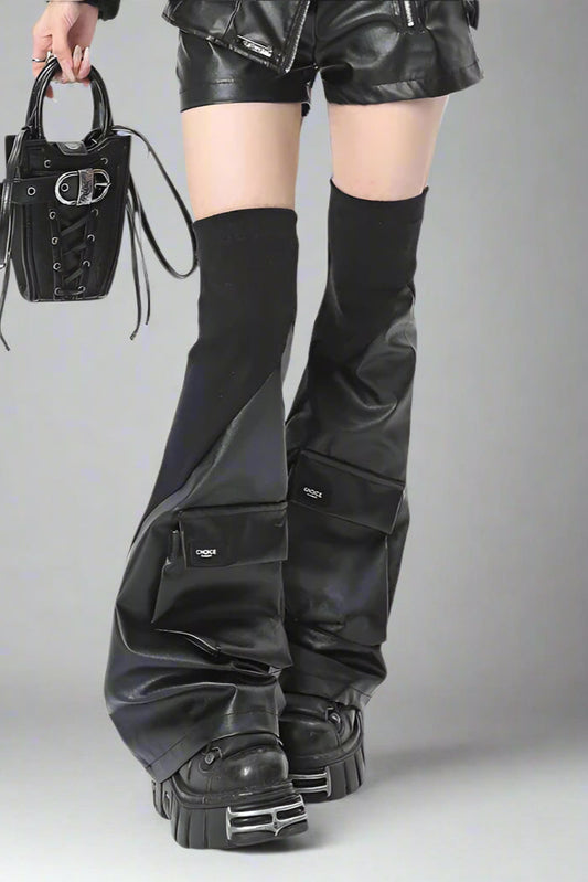 Dark Circuit Leg Gaiters