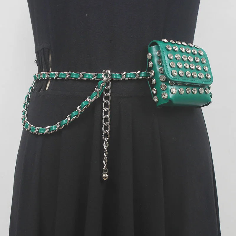 Rivet Rebel Chain Belt