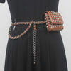 Rivet Rebel Chain Belt LAZERorange