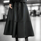 Neo-Noir A-Line Skirt LAZERorange