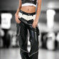 Monochrome Edge Wide-Leg Pants