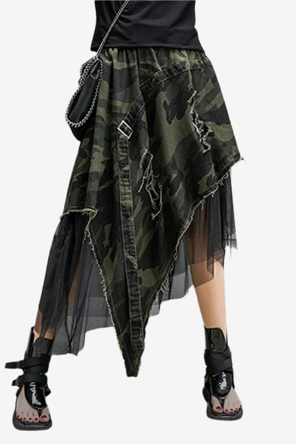 Recon Asymmetrical Camo Skirt