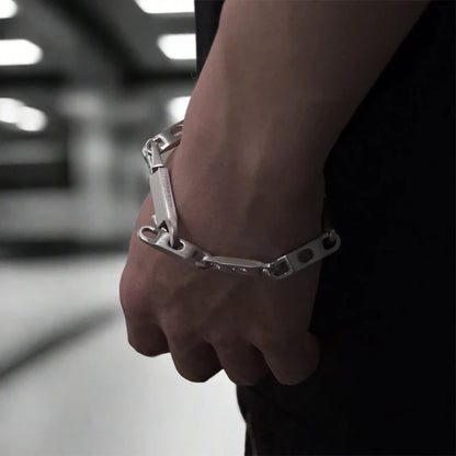 Cyber Lock Skeleton Bracelet LAZERorange