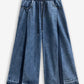 Eclipse Pleat Wide-Leg Jeans LAZERorange