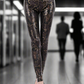 Venom Edge Snakeskin Leggings LAZERorange