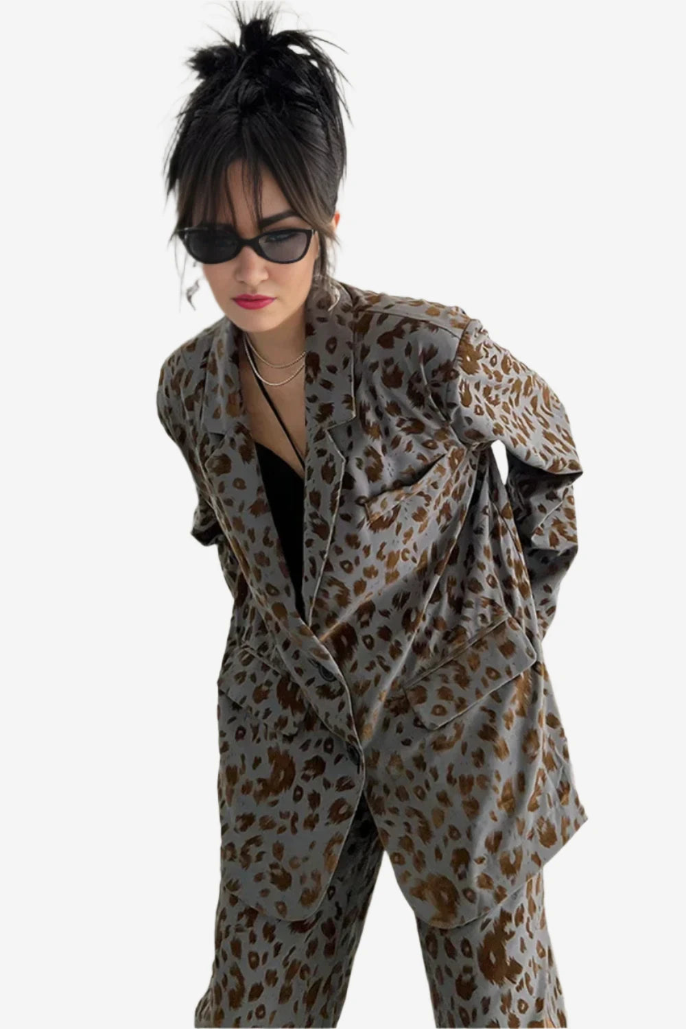 Leopard Luxe Oversized Blazer