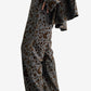 Leopard Luxe Wide-Leg Trousers LAZERorange