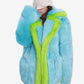 Electric Frost Plush Coat LAZERorange