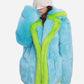 Electric Frost Plush Coat LAZERorange