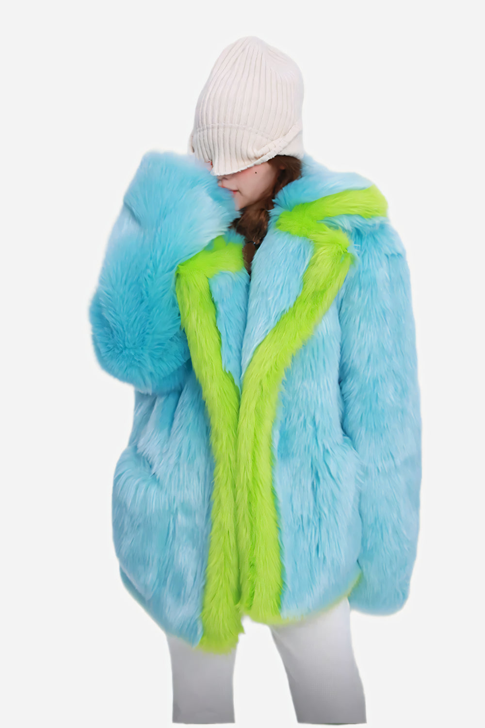 Electric Frost Plush Coat LAZERorange