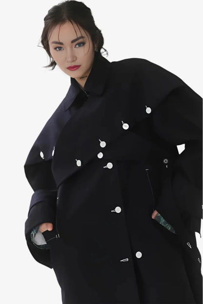 Midnight Rebellion Woolen Coat