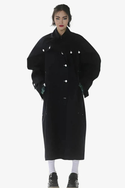 Midnight Rebellion Woolen Coat