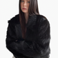 Eclipse Shadow Fur Jacket LAZERorange