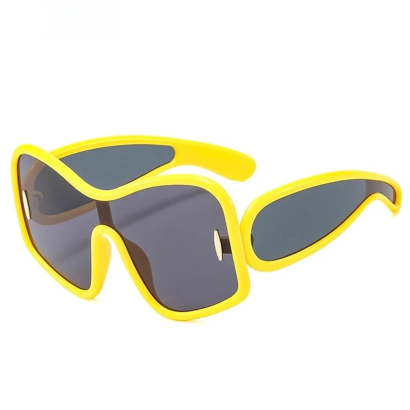 Neon Vibe Shield Sunglasses