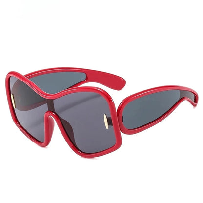 Neon Vibe Shield Sunglasses