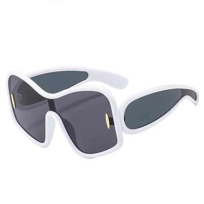 Neon Vibe Shield Sunglasses