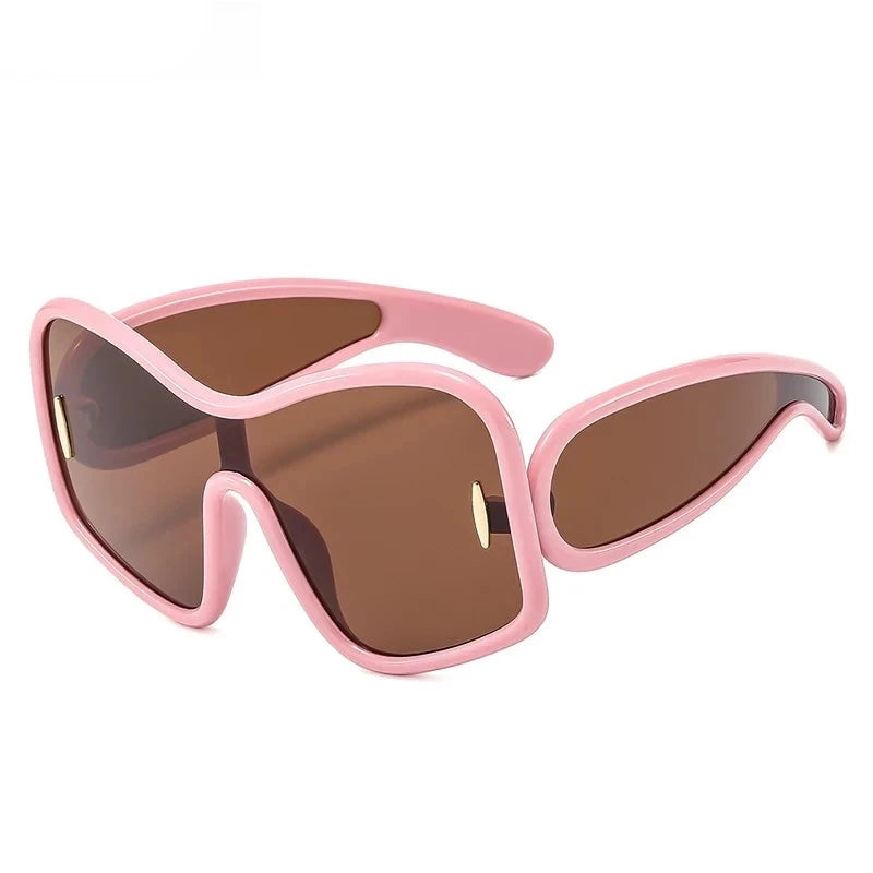 Neon Vibe Shield Sunglasses