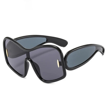 Neon Vibe Shield Sunglasses