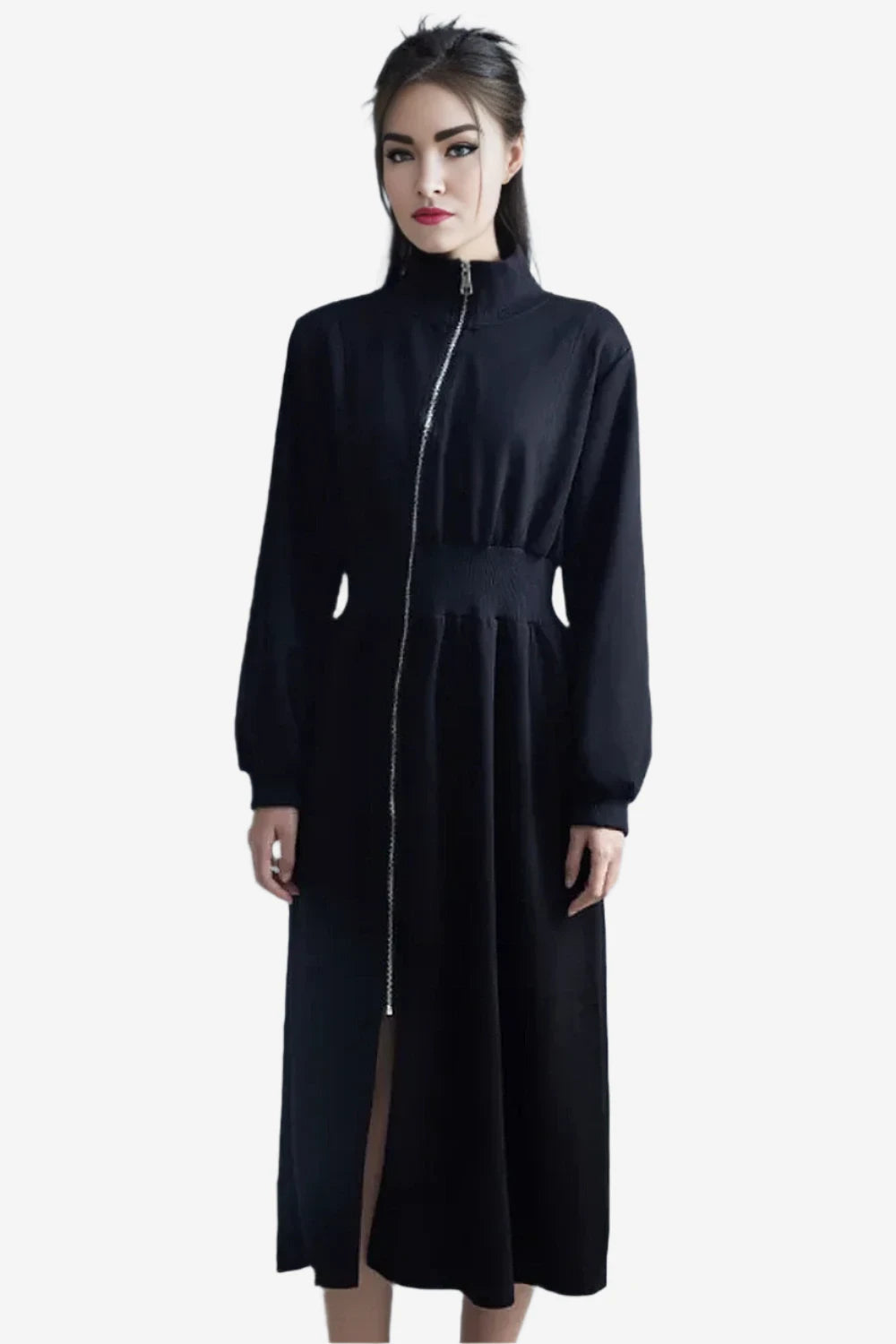 Voidwalk Zipper Midi Dress