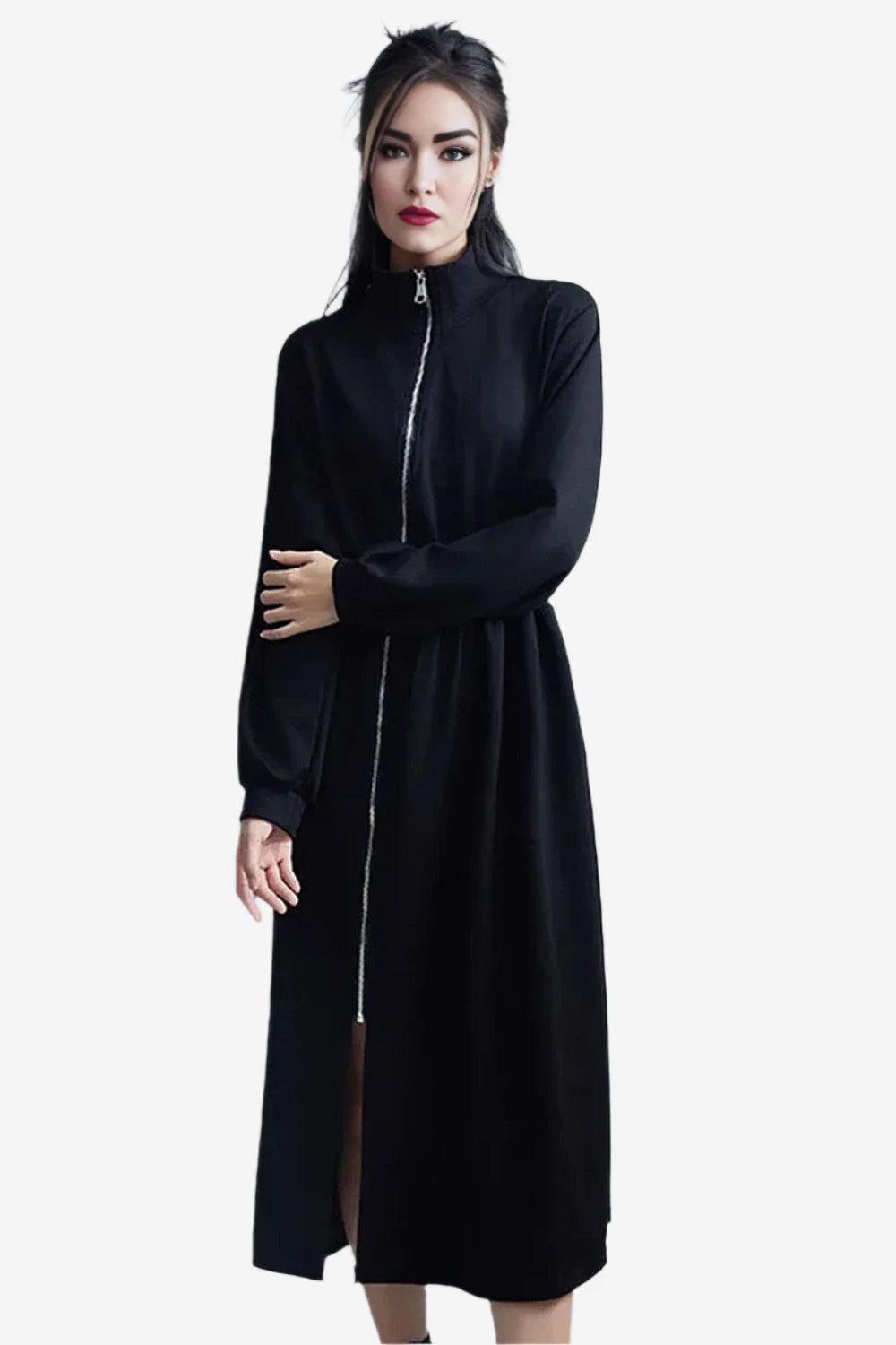 Voidwalk Zipper Midi Dress