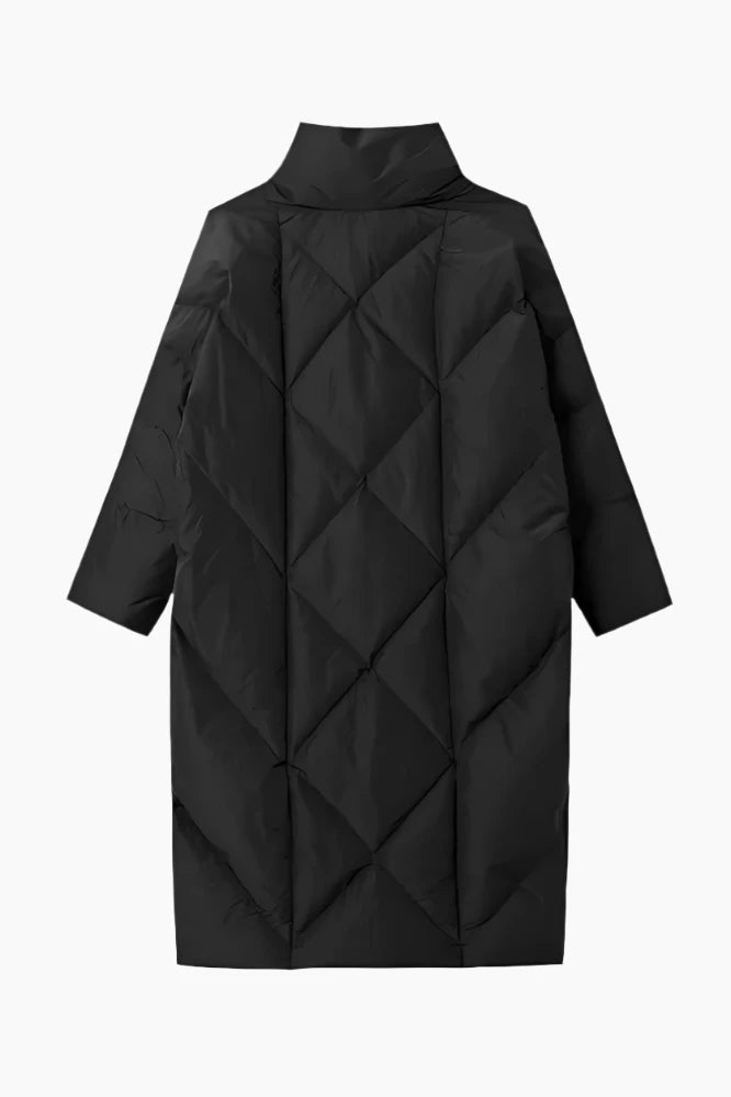 Obsidian Layered Cocoon Coat LAZERorange