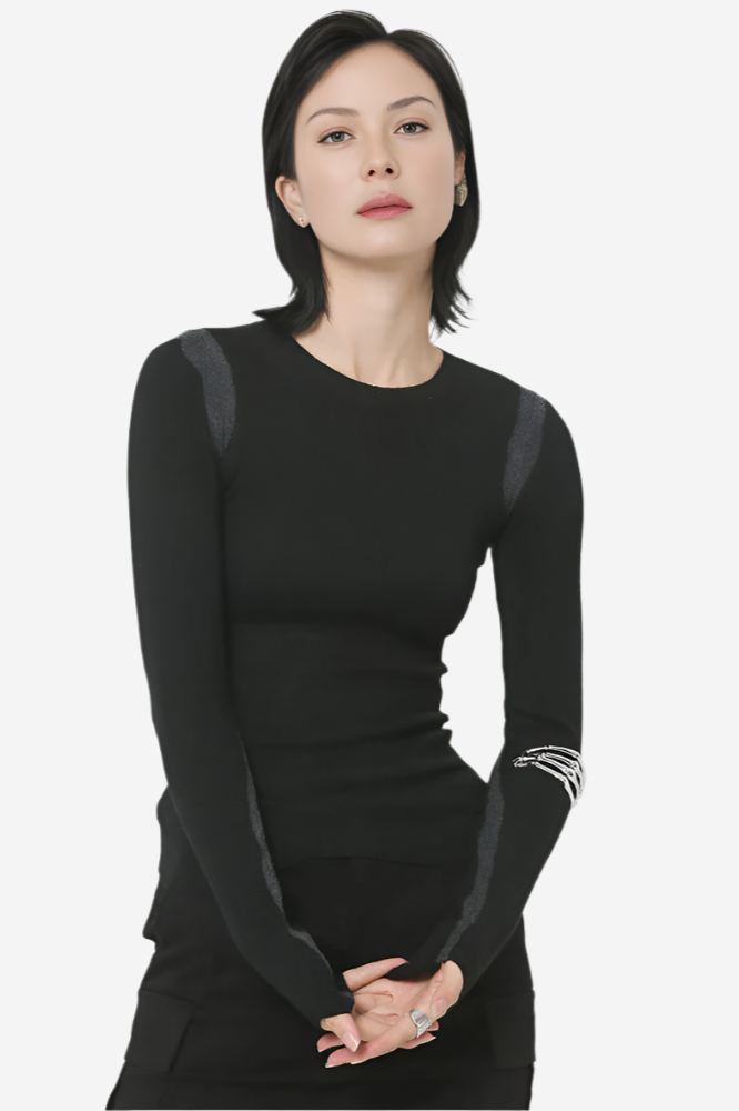 Onyx Slim Color-Block Sweater