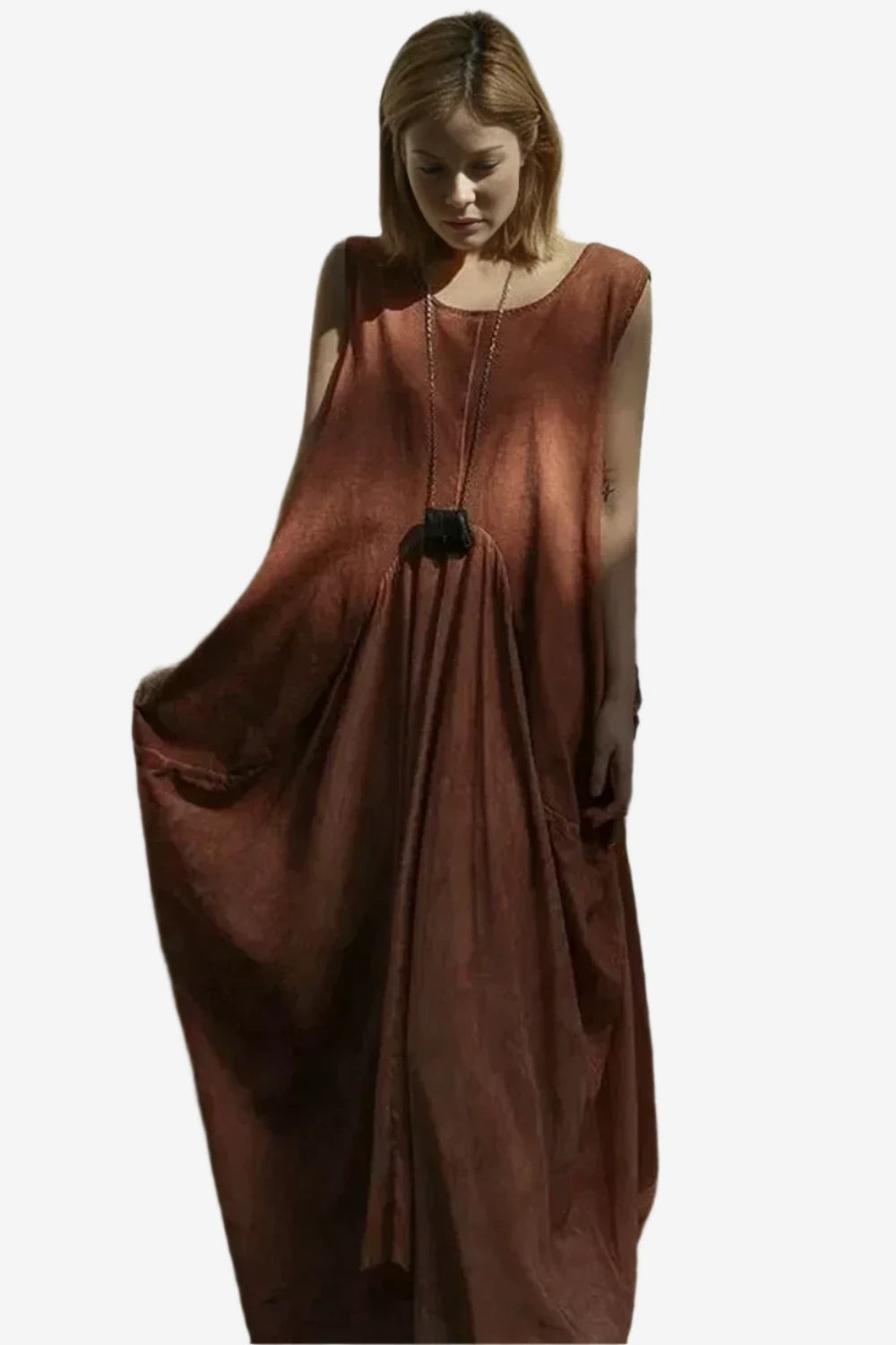 Dune Drift Pleated Dress