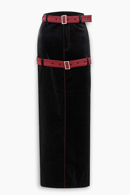 Rebel Racer Chic Pencil Skirt