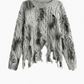 Ravaged Rebel Knit Sweater LAZERorange