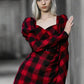 Rebel Princess Plaid Dress LAZERorange