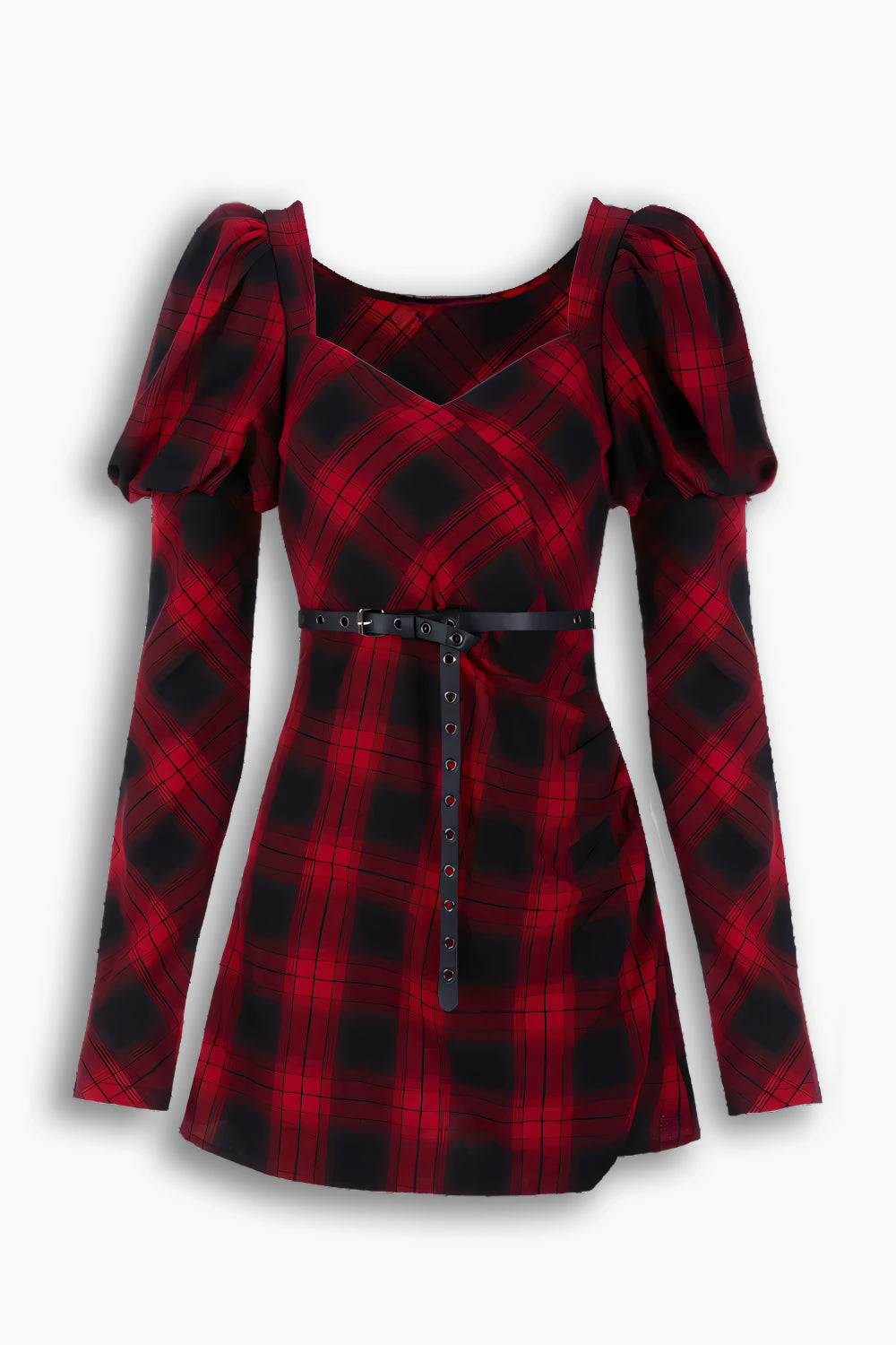 Rebel Princess Plaid Dress LAZERorange