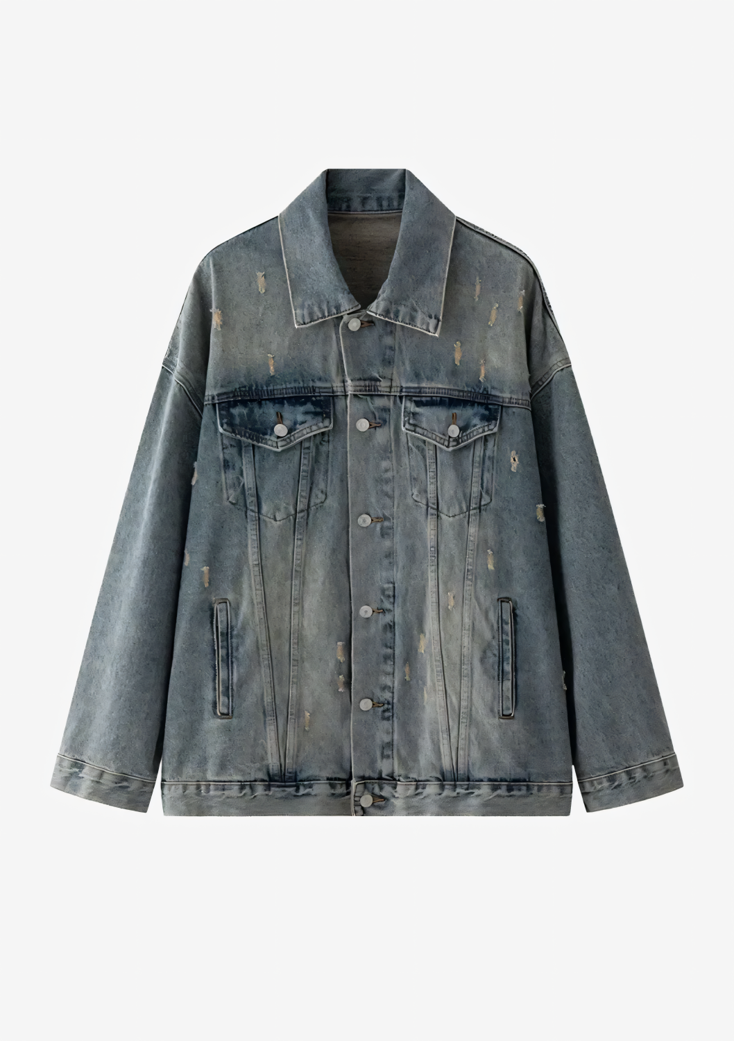Rebel Horizon Vintage Denim Jacket LAZERorange
