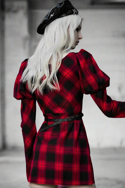 Rebel Princess Plaid Dress