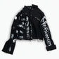 Renegade Graffiti Denim Jacket LAZERorange