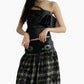 Grunge Plaid Revival Skirt