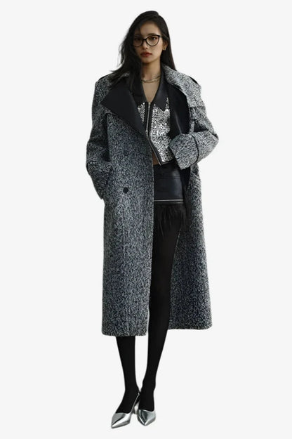 Silver Eclipse Woolen Coat