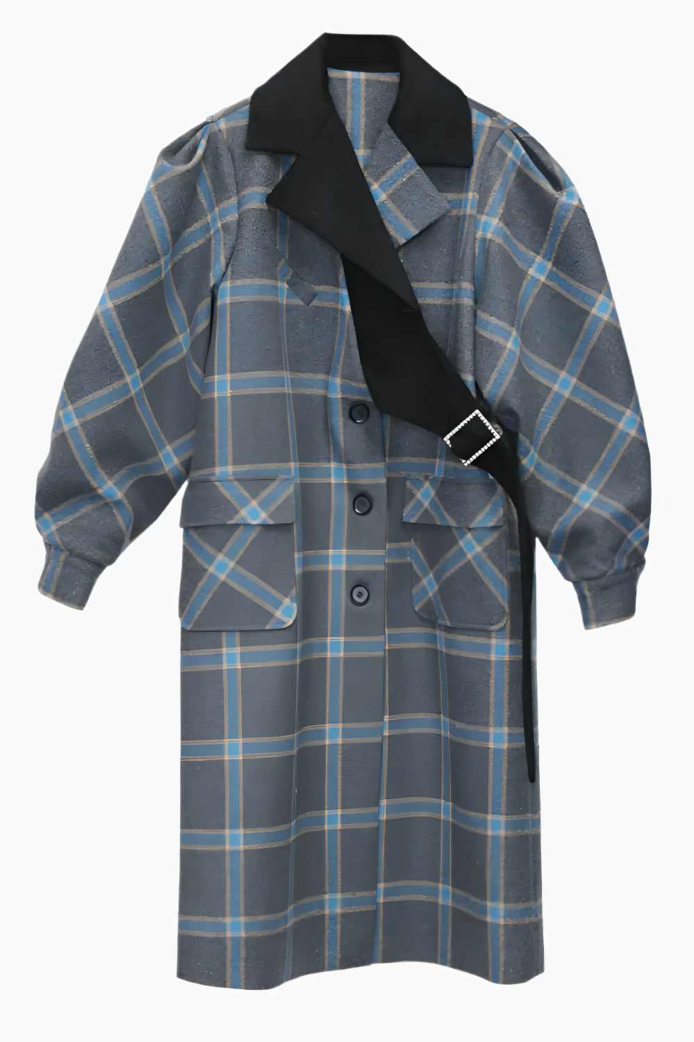 Rebellion Plaid Overcoat LAZERorange