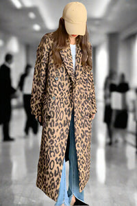 Savanna Luxe Leopard Coat LAZERorange