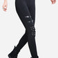 Noir Rivet Leggings LAZERorange