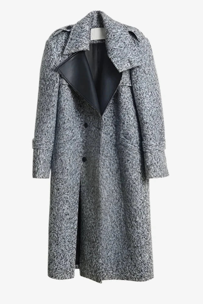 Silver Eclipse Woolen Coat