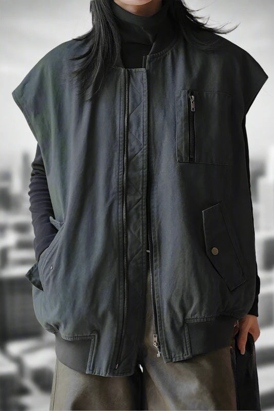 Obsidian Utility Sleeveless Vest