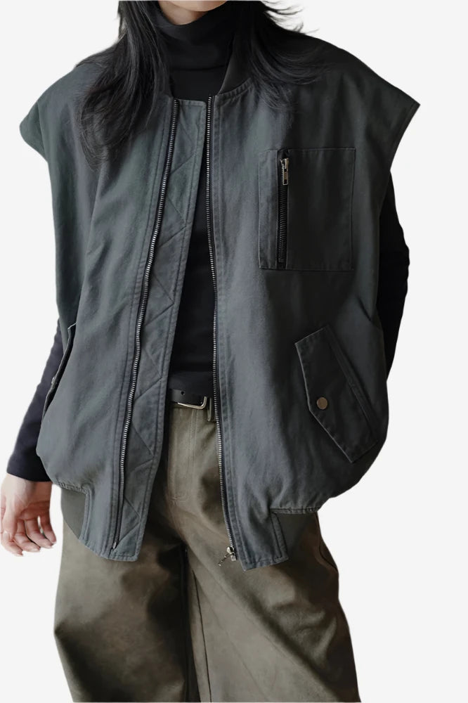 Obsidian Utility Sleeveless Vest