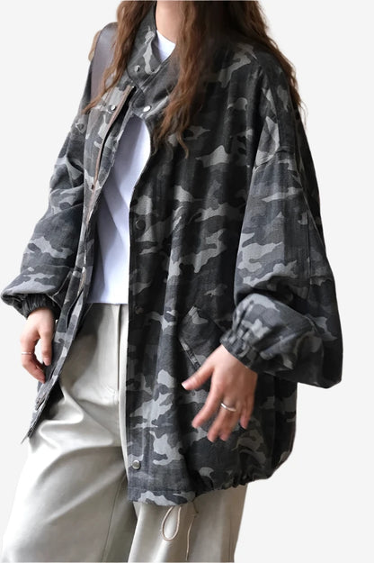 Wasteland Camo Stand Collar Jacket