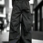 IEFB Men Pants Darkwear Pleats Loose Wide Leg Trousers Trend 2023 Solid Color New Autumn Fashion Pocket Male Japanese 9A5642 LAZERorange