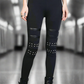 Noir Rivet Leggings LAZERorange