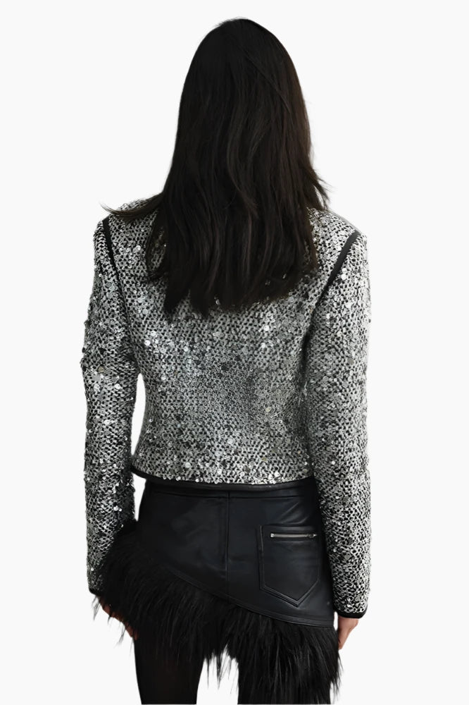 Shimmering Rebel Sequin Jacket