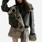 Dual Realm Reversible Fur Jacket LAZERorange