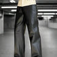 Dual-Tone Straight Leg Pants - LAZERorange