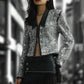 Shimmering Rebel Sequin Jacket LAZERorange