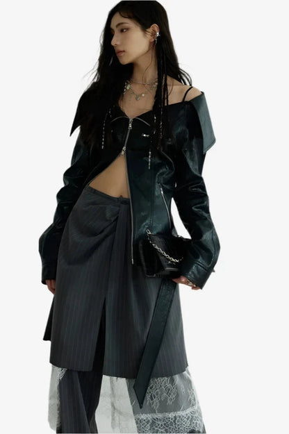 Noir Siren Leather Jacket